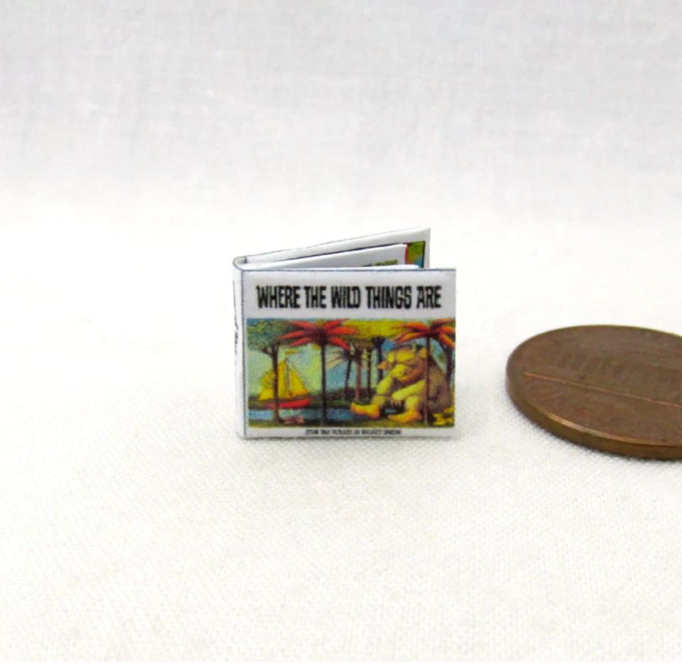 1:24 Scale WHERE The WILD THINGS ARE Dollhouse Miniature Illustrated Book - Image 1 of 4
