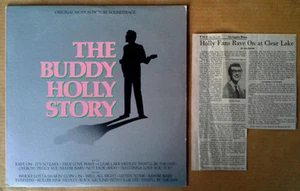 BUDDY HOLLY STORY - GARY BUSEY - LP SOUNDTRACK + ARTICLE - EPIC LABEL - 1978  - Picture 1 of 1