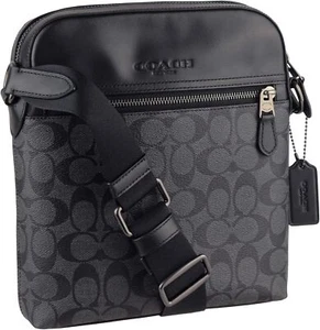 [Coach] Outlet Houston Flight Bag Signature Canvas 4010 QBMI5 Charcoal/Black - Bild 1 von 6