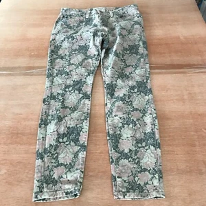 Current/Elliott the Stiletto Phoenix Floral Jeans Damen 28 Rosa Blumen Mid Rise - Bild 1 von 12