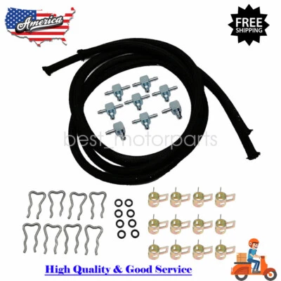 Fuel Injector Return Line kit &Clamps for Chevrolet GMC Duramax LLY LBZ LMM 6.6L Foto 1 de 4