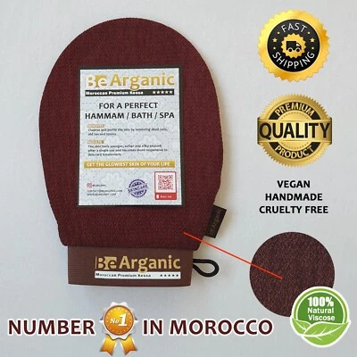 Top Moroccan Exfoliating Glove Hammam Loofah Body Scrub Spa Get Rid Of Dead Skin