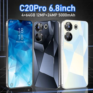 Smartphone C20 Pro Android Desbloqueado 6.8'' 4+64GB 5000mAh 12+24MP Doble Cámara - Imagen 1 de 23