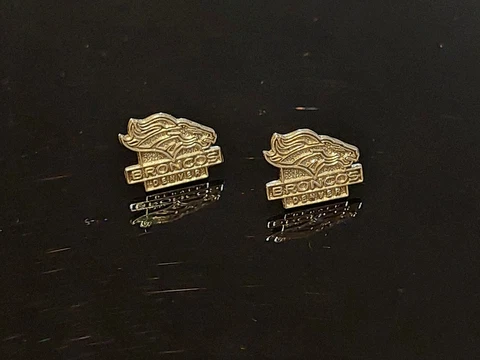 DENVER BRONCOS STERLING SILVER EARRINGS Cover