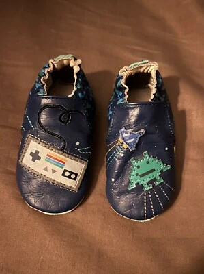 Robeez Bebé Niñas Niños Sonic Gamer Suela Suave 6-12 Meses Retro Foto 1 de 4