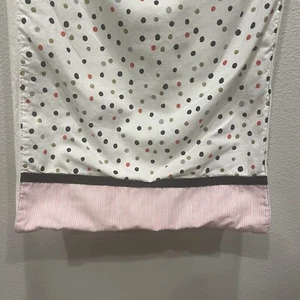 Spring Easter Table Runner 13X69" Cream Polka Dot Pink Stripes Gold Pink Silver - Picture 1 of 10