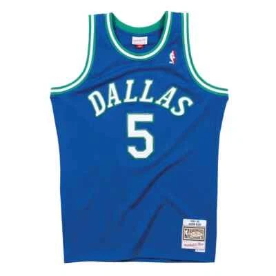 Camiseta Mitchell & Ness NBA Swingman Road Mavericks 94 Jason Kidd azul royal*NOVA* - Imagem 1 de 3