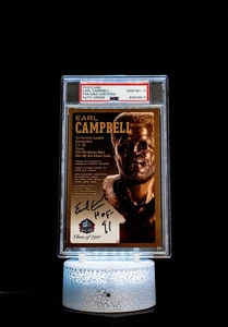 Earl Campbell 1991 Class of 1991 Post Card (SN: 141/150) / PSA Auto GEM MT 10 - Picture 1 of 7