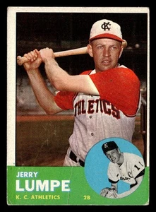 1963 Topps Jerry Lumpe #256 GD Kansas City Athletics - Picture 1 of 2