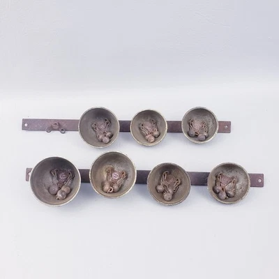 Timbres de puerta de latón antiguos, campanas de carro / campanas de trineo - arnés para caballos Foto 1 de 4