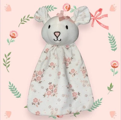 Rara manta de seguridad floral TJX Europa blanca rosa ratón Lovey 2019 Foto 1 de 3