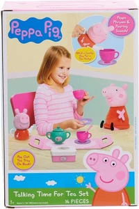 NIB Peppa Pig Talking Time For Tea Set 14 Pieces Talking Teapot Kids Toy Ages 3+ - Picture 1 of 12