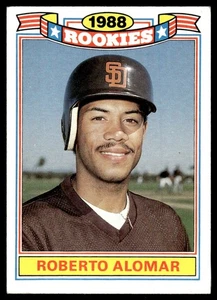 1989 Topps Rookies Roberto Alomar #1 RC San Diego Padres - Picture 1 of 2