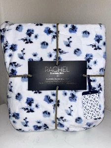 1-NWT THE RACHEL ROY BLUE FLORAL DESIGN TWIN SIZE BLANKET - Picture 1 of 7