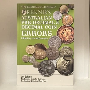 Renniks Australian Pre-Decimal & Decimal Coin Errors 1st Ed Soft Cover Book - Picture 1 of 5