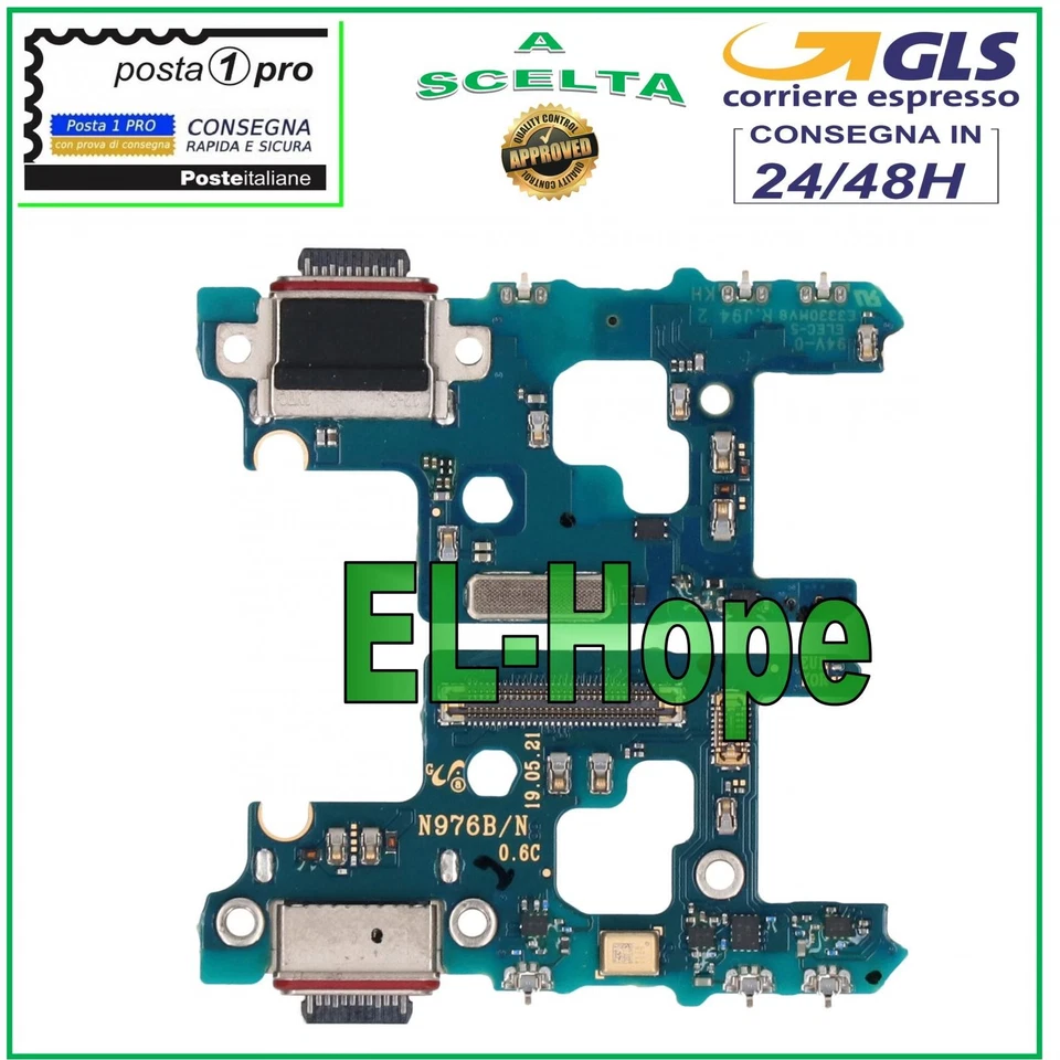 CONNETTORE RICARICA SAMSUNG GALAXY NOTE 10 PLUS SM-N976B MICROFONO DOCK CARICA - Immagine 1 di 1