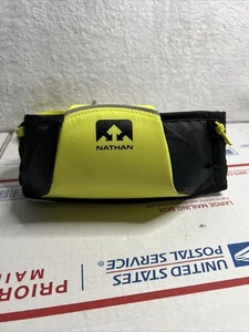 Nathan Porta Borraccia Marsupio Giallo Neon Corsa Ciclismo Cintura Zip - Foto 1 di 6