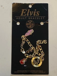V.RARE: Elvis Charm Bracelet OFFICIAL PRODUCT *ORIGINAL CARD PACKAGING* - Imagen 1 de 7