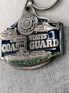 United States Coast Guard Keychain Metal Key Fob - Picture 1 of 7