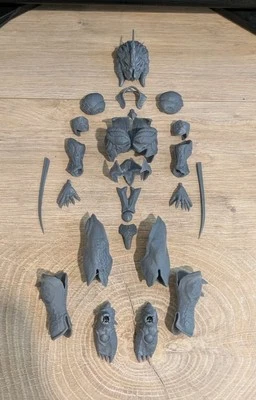 Custom Neca scale ZOANOID Guyver PREDATOR Armor set UNPAINTED - Image 1 of 4