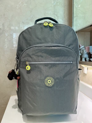 NWT Kipling Seoul XL Extra Large 17" laptop Large Backpack 47cm gray green - Image 1 of 4