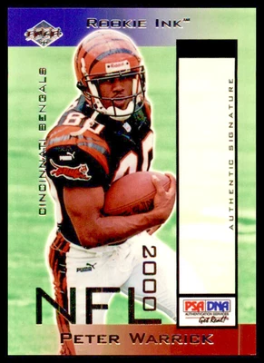 2000 Collectors Edge Rookie ink Peter Warrick Proof No Auto Psa/Dna #Pw - Image 1 of 2