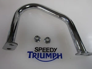 TRIUMPH BONNEVILLE T120 T100 BOBBER THRUXTON DRESSER BAR CHROME RHS T2070583 - Picture 1 of 6