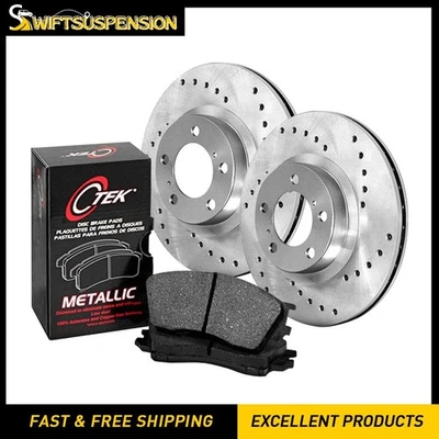 Juego de pastillas de freno de disco delanteras rotor de freno de disco C-Tek para Mercedes-Benz C250 2012-2016 Foto 1 de 4