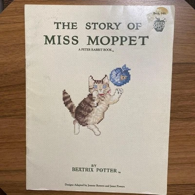 “The Story of Miss Moppet” Cross Stitch Pattern Book Beatrix Potter kawaii - Image 1 of 2