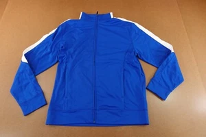 Auguta Sportswear Adult Size Small Blue White Pocketed Full Zip Track Jacket New - Picture 1 of 8