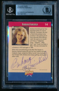 1992 Branson on Stage #14 Barbara Fairchild signed auto BAS BECKETT cool sig
