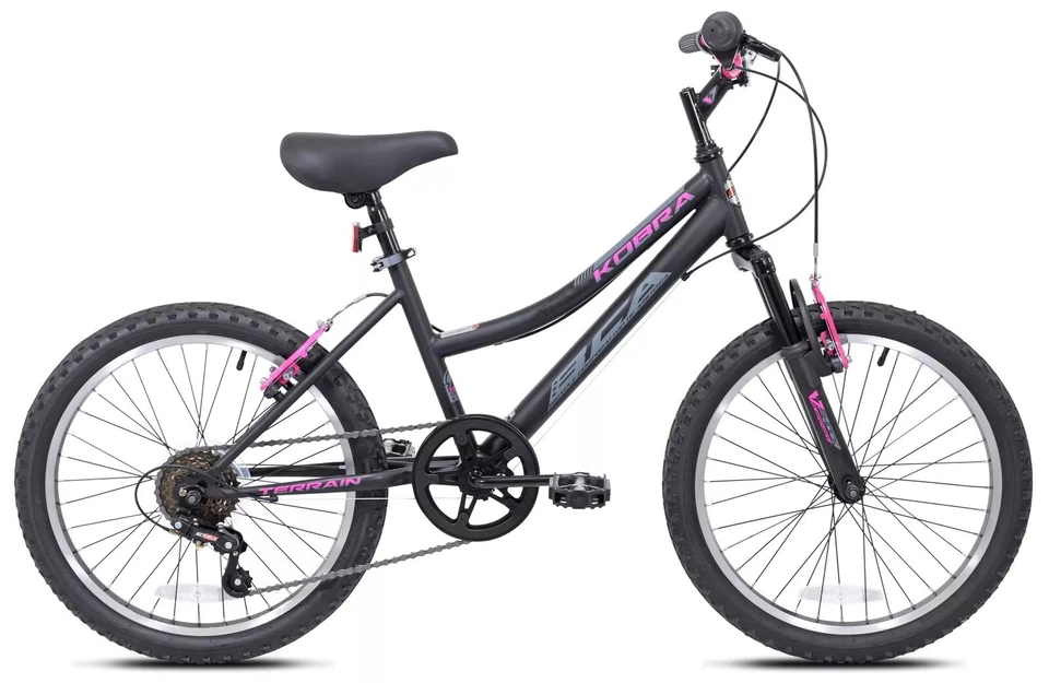 Kent 20-Inch Girl'S Kobra Mountain Child Bicycle, Black/Pink (NEW) - Image 1 of 1
