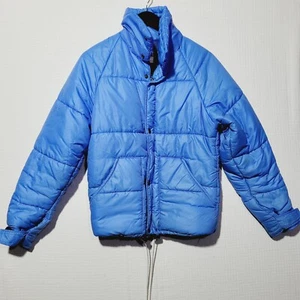 REI Small Blue Puffer Puffy jacket skiing winter weather - Picture 1 of 6