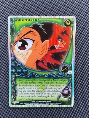 Yu Yu Hakusho TCG Surprised? U9 Gateway Uber Rare 1st Edition Lined Foil - Image 1 of 4