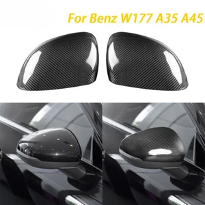 For Mercedes-Benz AMG A35 A45 W177 2020-2023 Carbon Fiber Rearview Mirror Panel - Picture 1 of 23