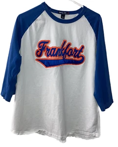 Frankfort Kentucky Bourbon Trail 3/4 Sleeve Shirt by Sport-Tek, Men's XL, Blue - Picture 1 of 6
