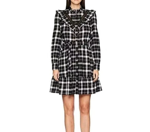 Kate Spade abito rustico in flanella a quadri M