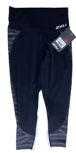 Nuevas mallas de compresión de tiro alto 2XU para mujer WA4749b (NEGRO/PWW) PEQUEÑAS - Imagen 1 de 2