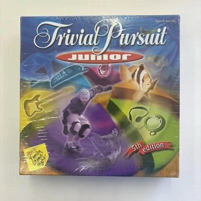 NEW Trivial Pursuit Jr 5th Edition Trivia Game Family Game Night SEALED - Image 1 of 2