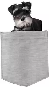 Adesivo Miniatura Schnauzer in Tasca Frigo Auto Calamita Paraurti App Misura 4"x7" - Foto 1 di 5