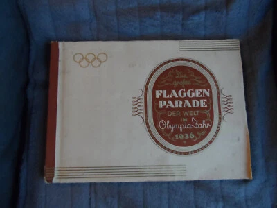 Juegos Olímpicos Berlín 1936 - Álbum de cartas raro en banderas de otros países participantes Foto 1 de 4