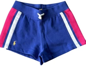 Polo Ralph Lauren Girls Small 7 Cotton Shorts Sweat Fleece Sports Gym Pony NWT - Picture 1 of 6