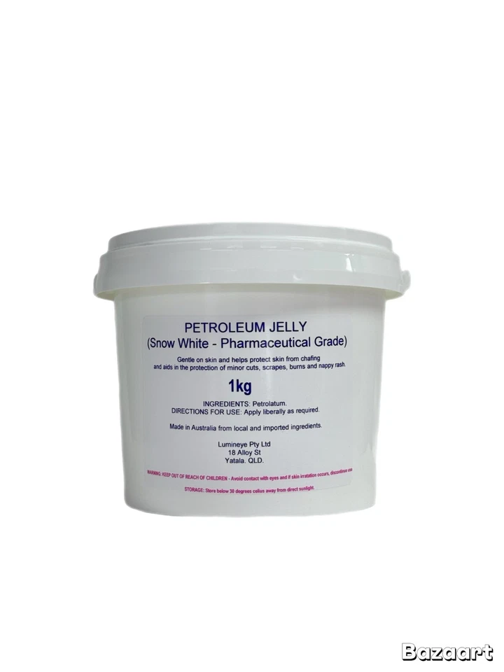 Petroleum Jelly | White soft paraffin | BP Pharma Grade | DIY skincare | 1 Kg - image 1 of 1