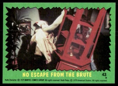 The Incredible Hulk 1979 TV Show Topps Card #43 (NM) - Image 1 of 2