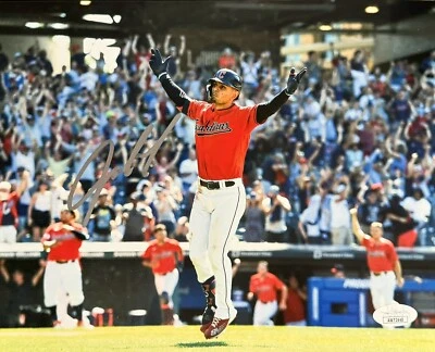 Andres Gimenez Signed Autographed Cleveland Guardians 8x10 Photo JSA COA - Image 1 of 2