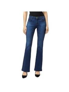 J Brand Womens Jeans 29 Dark Blue Denim Mid Rise Bootcut 30 Inseam - Picture 1 of 9