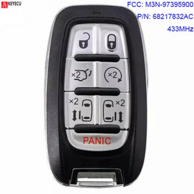 Keyless Smart Key Fob for Chrysler Pacifica 2017-2022 Voyager 2020+ M3N-97395900 Foto 1 de 4