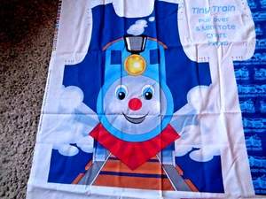 Lot of 4 Tiny Train Pullover - Sizes 3-6 - Plus Mini Tote Craft Panel - NOS - Picture 1 of 7