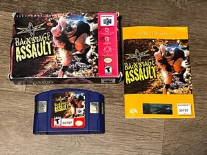 WCW Backstage Assault Nintendo 64 N64 Complete CIB Authentic - Picture 1 of 2