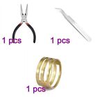 450-860pcs/box Jewelry Making Kits Lobster Clasp Open Jump Rings End Crimps Bead